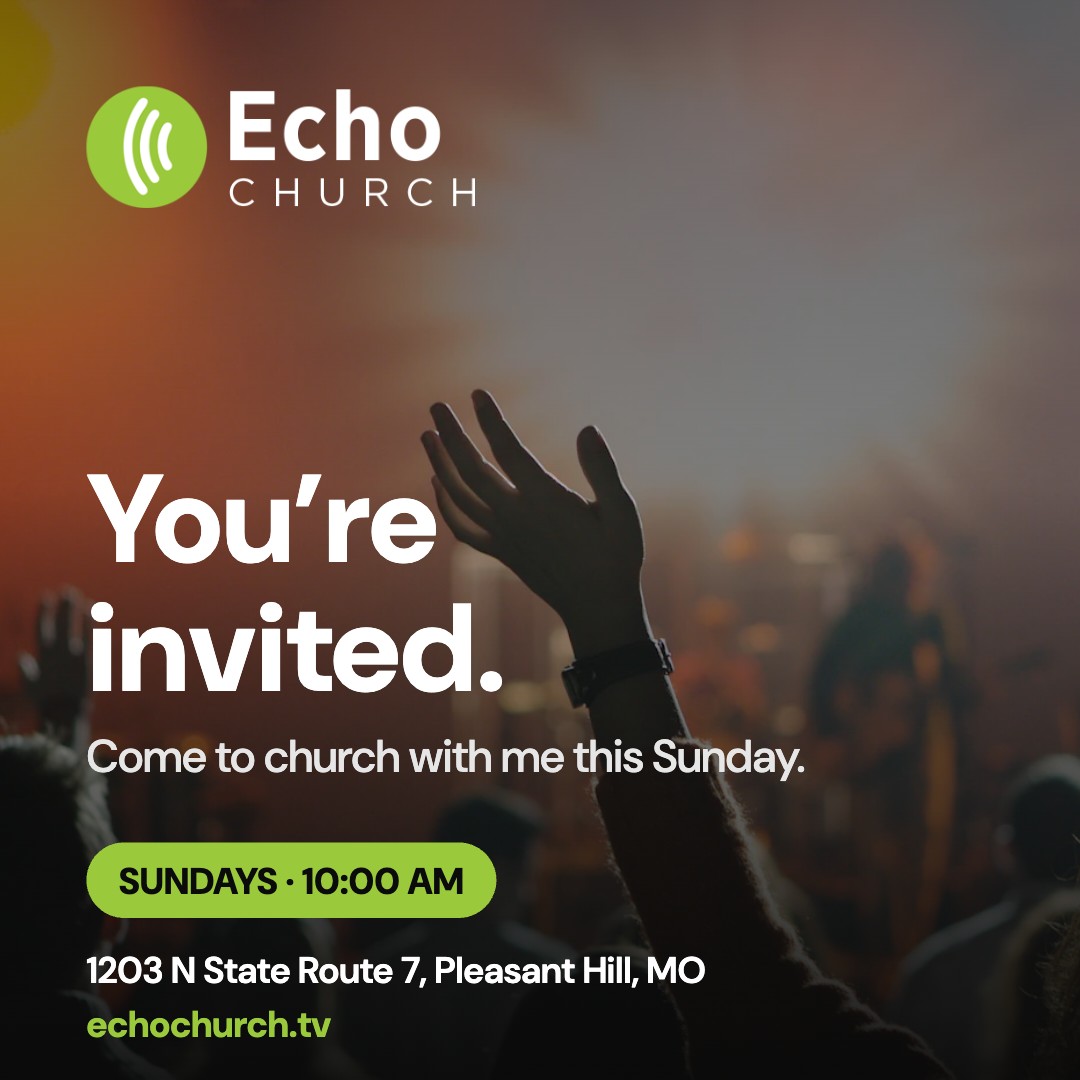 Echo Church invite graphic